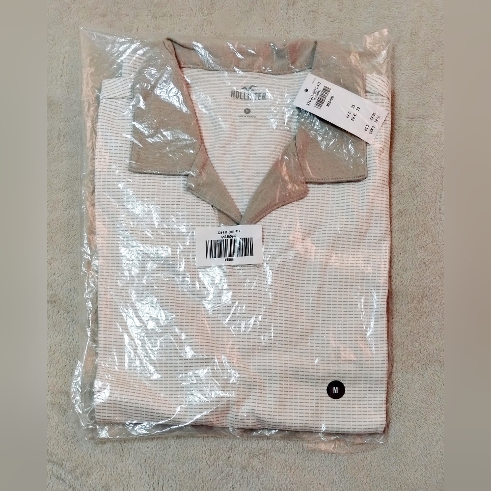 SOLD!!!! NWT Short Sleeve Hollister Tan Polo
